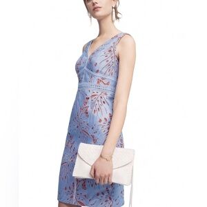 Maeve Blue and Red Floral Mini Dress